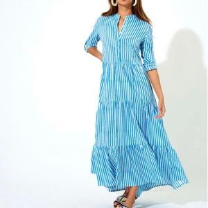 NWT Oliphant Playa Mandarin Maxi Dress